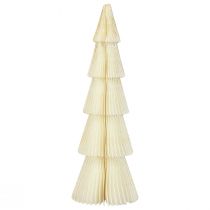 Product Paper Christmas Tree Small White Gold H30cm