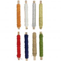 Product Paper cord wire wrapped Ø0.8mm 22m colored