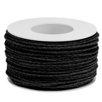 Paper cord wire wrapped Ø2mm 100m black