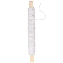Product Paper cord wire wrapped Ø0.8mm 22m white