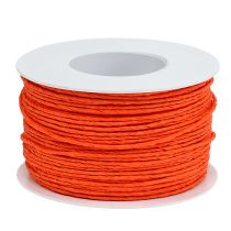 Paper cord wire wrapped Ø2mm 100m Orange