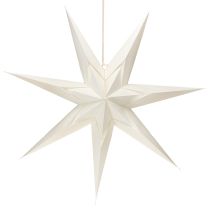 Product Paper star, cream white, large hanging star, 60cm