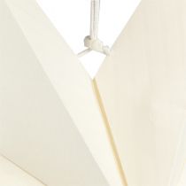Product Paper Star White Christmas Star for Illumination 60cm 2pcs