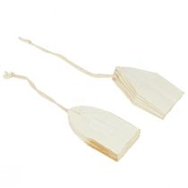 Product Paper stars, Christmas decorations, tree ornaments, white and gold, 15cm, 6 pieces