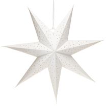 Product Paper stars for Christmas lights, white, 45cm, 3 pieces