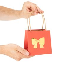 Product Paper Gift Bags with Golden Bow Design 12cm – 8 Pieces