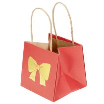 Product Paper Gift Bags with Golden Bow Design 12cm – 8 Pieces