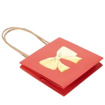 Product Paper Gift Bags with Golden Bow Design 12cm – 8 Pieces