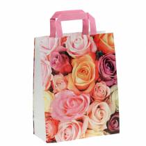 Paper bag rose 22cm x 10cm x 28cm 25pcs