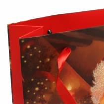 Gift bags Christmas motif Santa red 20cm × 30cm × 8cm set of 2 pieces