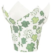 Product Paper Plant Pot Cover with Clover Design, 12cm, Set of 12