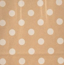 Product Gift bag paper bag with dots natural 18cm × 22cm 50pcs
