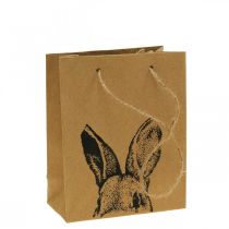 Gift bag Easter paper bag bunny brown 12×6×15cm 8 pieces