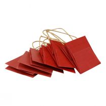 Product Paper bags red with handle gift bags 10.5×10.5cm 8 pcs
