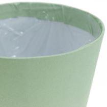 Product Paper pot, cachepot, planter blue/green Ø11cm H10cm 4pcs