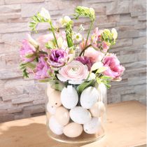 Product Chicken Eggs Cream Easter Decoration Blown Out Eggs 10 Pcs