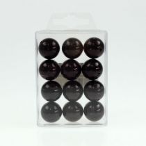 Product Decorative Beads Ø2cm Black 12 pcs