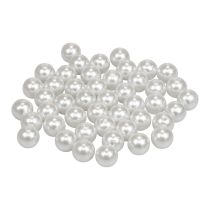 Decorative beads for threading craft beads white 12mm 300g