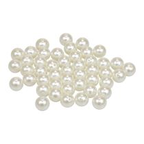 Beads for threading craft beads cream white 12mm 300g