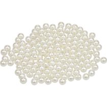 Beads for threading craft beads cream white 8mm 300g