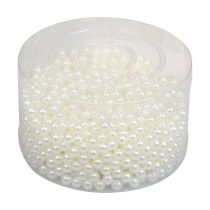 Product Beads for threading craft beads cream white 8mm 300g