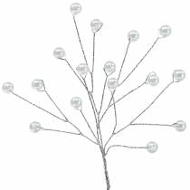 Product Pearl Branch White L18cm 2 pcs