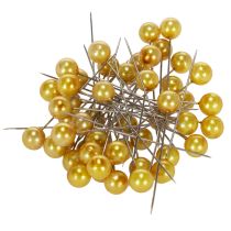 Product Pearl head pins gold Ø10mm 60mm 50p