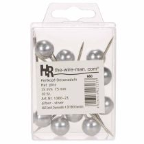 Product Beading pins silver Ø15mm 75mm