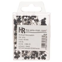Product Black Pearl Head Pins for Floristry Ø4mm 40mm 150pcs