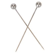 Product Silver Pearl Head Pins for Floristry and Decoration Ø4mm 40mm 150pcs