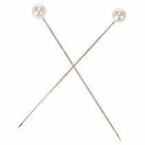 Product Pearl Head Pins White Ø6mm 65mm 100 Pieces
