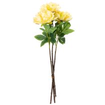 Product Artificial peony with large bloom for timeless floral interior design, 60cm, 3 pieces