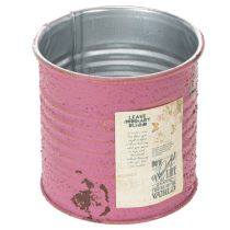 Product Plant pot, decorative pot, round, purple, metal, vintage decoration, Ø8cm, H7.5cm