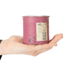 Product Plant pot, decorative pot, round, purple, metal, vintage decoration, Ø8cm, H7.5cm