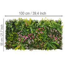 Product Artificial Plant Wall 100 x 55 cm Vertical Greenery for Indoor Decoration