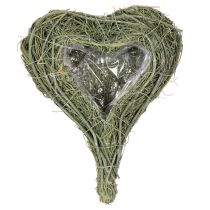 Product Potted Heart Decoration from Natural Materials with Protective Liner 25cm