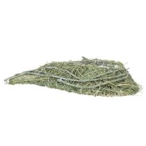 Product Heart-Shaped Natural Grass Planter with Liner, 38cm, Green