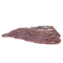 Product Heart-Shaped Twig Bowl with Foil Lining 37cm - Purple