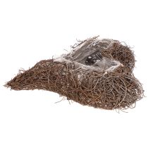 Product Heart-Shaped Twig Planter with Liner, 20cm, Set of 2