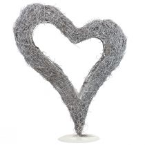 Plant Heart Standing Vine Heart White Table Decoration 36×9×48cm