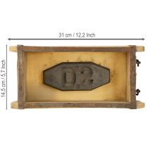 Product Planter wooden brick shape wood upcycling 32×15×10cm