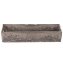 Product Compact Rectangular Decorative Tray for Home and Plant Arrangements, 23cm, Anthracite
