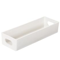 Product Rectangular Tray with Handles for Storage and Table Decoration, 32cm, Light Grey