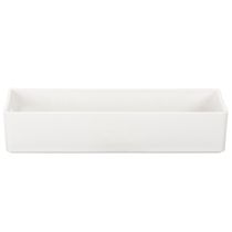 Product Rectangular Tray with Handles for Storage and Table Decoration, 32cm, Light Grey