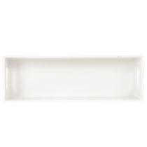 Product Rectangular Tray with Handles for Storage and Table Decoration, 32cm, Light Grey