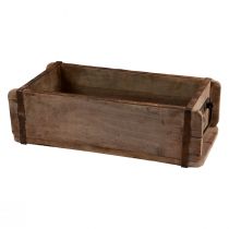 Product Planter Wooden Brick Shape Wood Upcycling 32×15×10cm