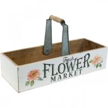 Product Plant box, flower decoration, wooden box for planting, flower box nostalgic look 41.5×16cm
