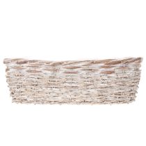 Product ProductName
White Oval Wicker Plant Basket with Liner 37cm
ProductDescription
<div>
<h2>White Oval Wicker Plant Basket with Liner</h2>
<p>This charming white wicker plant basket is an attractive addition to any home or garden. Crafted from natu
