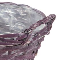 Plant basket round dark purple Ø20cm H10cm
