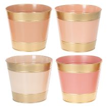 Product Metal plant pot/flower pot, Ø17cm H14.5cm, 4 pieces